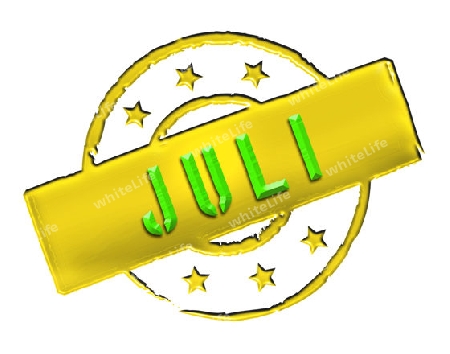 Sign, symbol, stamp or icon for your presentation, for websites and many more named JULI