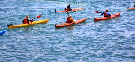 Kajakfahrer auf dem See