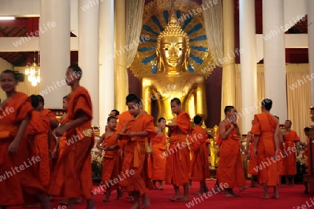 Die Architektur des Wat Phra Sing Tempel in Chiang Mai im Norden von Thailand.