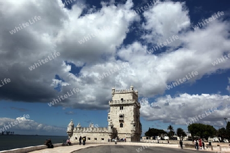 Europa, Westeuropa, EU, Euro, Portugal, Lissabon, Belem, Torre de Belem, Rio Tejo,   (Urs Flueeler) 