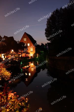 the Market Hall in the old city of Colmar in  the province of Alsace in France in Europe