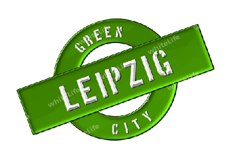 GREEN CITY LEIPZIG - Zeichen, Symbol, Banner fuer Prospekte, Flyer, Internet, ...