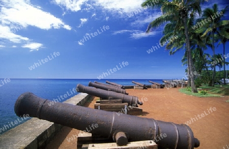 a Beach near St Gilles les Bains on the Island of La Reunion in the Indian Ocean in Africa.