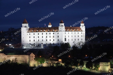 Europa, Osteuropa, Slowakei, Hauptstadt, Bratislava, Altstadt, Pressburg, Burg, Festung, Sommer,  