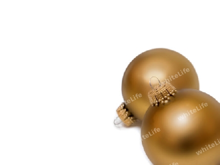 Weihnachtskugel gold