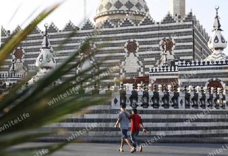 the Abu Darwish Mosque in the City Amman in Jordan in the middle east.