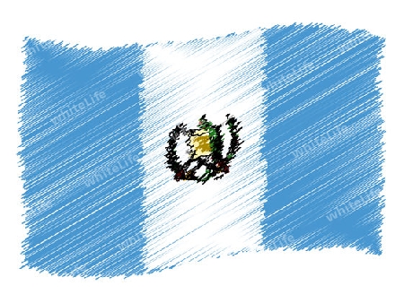 Guatemala - The beloved country as a symbolic representation as heart - Das geliebte Land als symbolische Darstellung als Herz