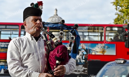 Man With Bagpipe