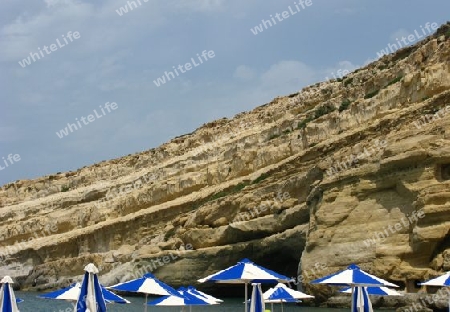 Die Felsen von Matala. Kreta