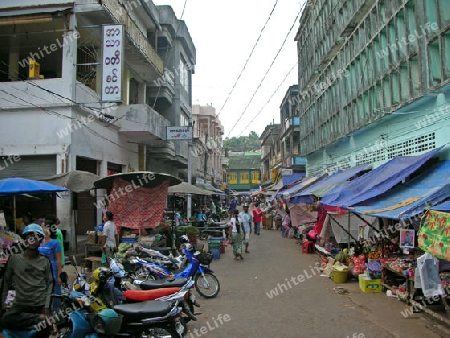 Stra?e in Khaw Thaung, Mayanmar