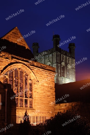 Kathedrale von Chester bei Nacht