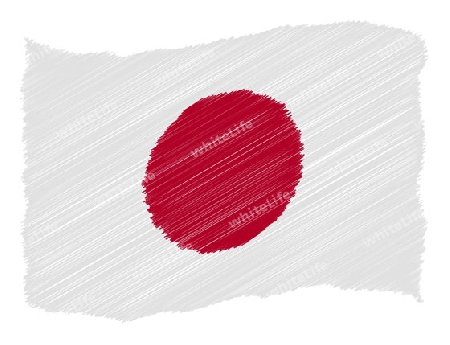 Japan- The beloved country as a symbolic representation as heart - Das geliebte Land als symbolische Darstellung als Herz