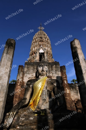 Der Wat Phra Si Ratana Mahathat im Si Satchanalai-Chaliang Historical Park rund 50 Km von Sukhothai in der Provinz Sukhothai im Norden von Thailand in Suedostasien.