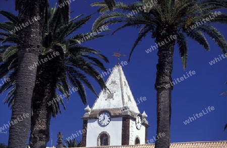 Die Kirche Igreja Nossa Sennhora da Piedade des Dorfes Porto Santo auf der Portugiesischen Insel Porto Santo bei Madeira im Atlantischen Ozean