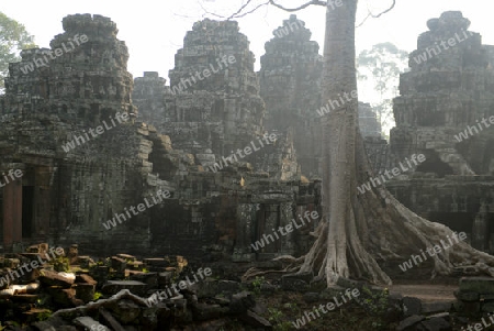 The Temple of  Banteay Kdei in the Temple City of Angkor near the City of Siem Riep in the west of Cambodia.