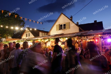  the old town of the villige  Sasbach in Kaiserstuhl in the Blackforest in the south of Germany in Europe.