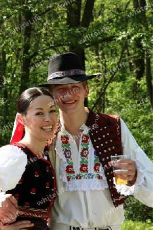 Europa, Osteuropa, Slowakei, Polen, Grenze, Cerveny Klastor, Folklore, Festival, Fest, Tranchtenfest, Tracht, Kultur, Sommer, 