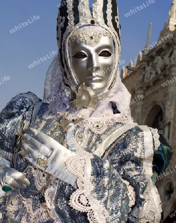 Venedig - Silber Maske von den Karneval