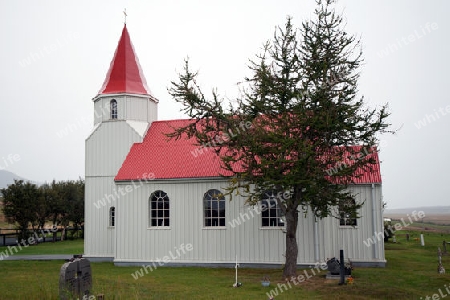 Der Norden Islands, Kirche beim Museumshof Glaumb?r 