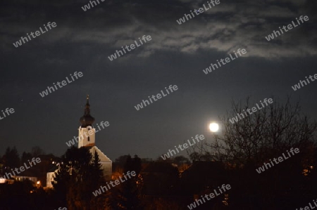 Abendstimmung mit Mond