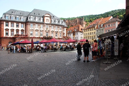 Rathaus und Schloss Heidelberg