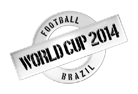 Illustration of the World Cup 2014 in Brazil as Banner for your presentation, website, inviting...