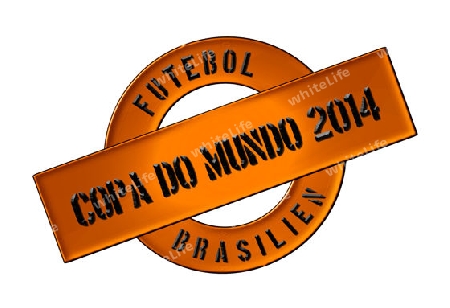 Illustration of the World Cup 2014 in Brazil as Banner for your presentation, website, inviting...