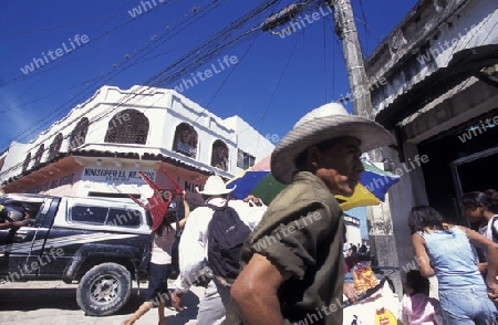 the Market in the centre of the city San Pedro Sula  in Honduras in Central America,