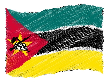 Mozambique - The beloved country as a symbolic representation as heart - Das geliebte Land als symbolische Darstellung als Herz