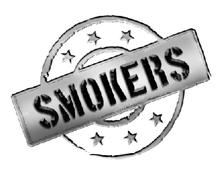 Sign and stamp for your presentation, for websites and many more named Smoker