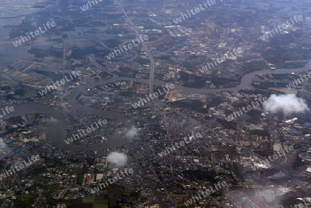 Die Landwirtschaft am rande der Stadt Bangkok in Thailand in Suedostasien.