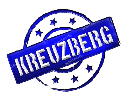 KREUZBERG - Zeichen / Symbol im Retro Stil fuer Praesentationen, Prospekte, Internet, ...