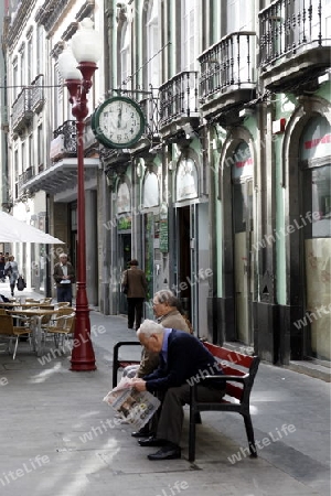 the old town of the city Las Palmas on the Canary Island of Spain in the Atlantic ocean.