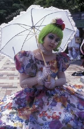 the revolucionary Rainbowkids in a squre in the City centre of Tokyo in Japan in Asia,



