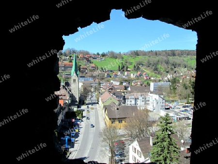 Blick aus dem Burgfenster