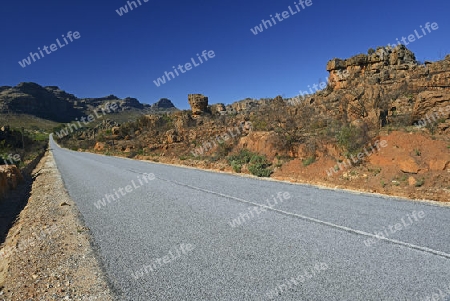 Strasse durch die Cederberg Wilderness Area bei Clanwilliam, West Kap, Western Cape, S?dafrika, Afrika