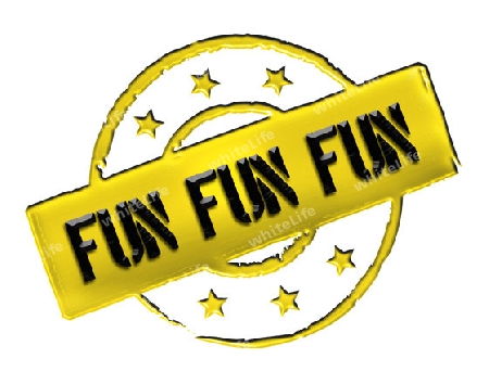 Sign, symbol, stamp or icon for your presentation, for websites and many more named FUN FUN FUN