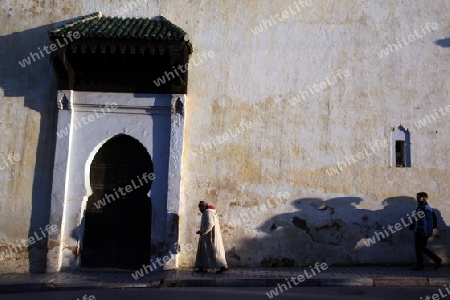 The Kindpalace of  Dar el Makhzen in the old City in the historical Town of Fes in Morocco in north Africa.