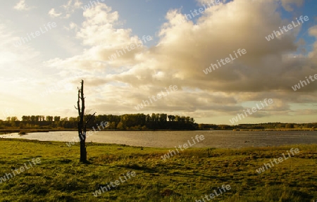 Sunset in the nature reserve Luebeck - Sonnenuntergang im Naturschutzgebiet Luebeck