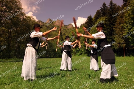 Europa, Osteuropa, Slowakei, Polen, Grenze, Cerveny Klastor, Folklore, Festival, Fest, Tranchtenfest, Tracht, Kultur, Sommer, 