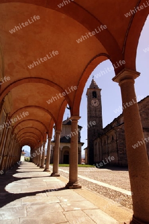 the Church in the old town of Baveno on the Lago maggiore in the Lombardia  in north Italy. 