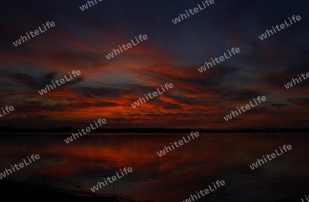 Sonnenuntergang ?ber dem Salzhaff 6