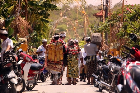 Asien, Suedost, Indonesien, Bali, Nusa Lembongan, Insel, Dorf, Fest, Religion, Hindu, Zeremonie, Kultur,    (Urs Flueeler) 