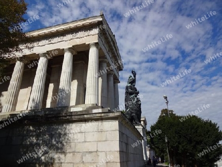 M?nchen, Ruhmeshalle mit Bavaria Statue