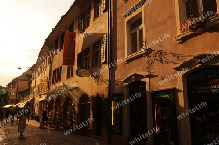  the old town of Freiburg im Breisgau in the Blackforest in the south of Germany in Europe.