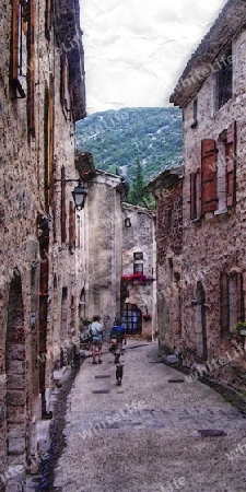 Gasse in Saint-Guilhem-le-Desert 3