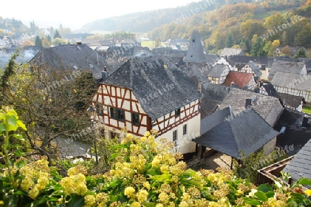 Herrstein im Hunsr?ck von oben gesehen