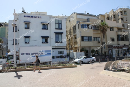 Famous Hotel "TLV 88" an der Strandavenue Hayarkon von Tel Aviv