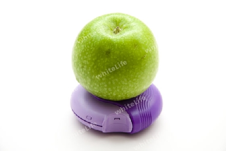 Asthmadisk mit Apfel