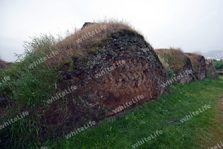 Der Norden Islands, Torfh?user am Museumshof Glaumb?r 